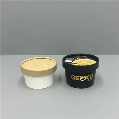 3 oz is-hvide kopper med låg til is-mobilboder